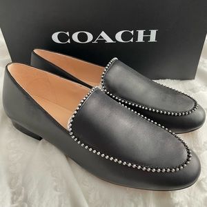NWT Coach Women’s Harper Bead Leather Loafers